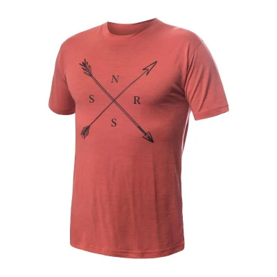 SENSOR Merino Active Snsr pánské triko kr.rukáv Terracotta SENSOR Merino Active Snsr pánské triko kr.rukáv Terracotta