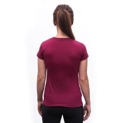 SENSOR Merino Active Songbirds dámské triko kr. rukáv Lilla