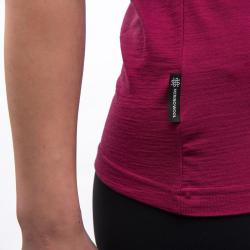SENSOR Merino Active Songbirds dámské triko kr. rukáv Lilla