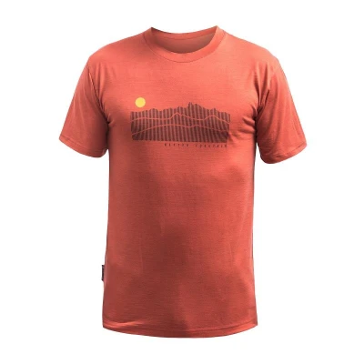 SENSOR Merino Active Sunrise pánské triko kr.rukáv Terracotta SENSOR Merino Active Sunrise pánské triko kr.rukáv Terracotta