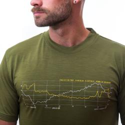 Sensor Merino Active Pt Track Safari Green pánské funkční tričko