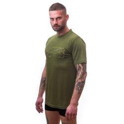 Sensor Merino Active Pt Track Safari Green pánské funkční tričko