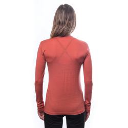 SENSOR Merino Active Triglav dámské triko dl.rukáv Terracotta