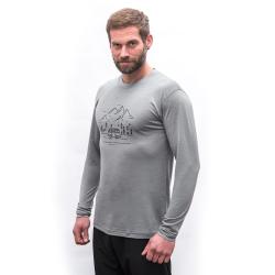 SENSOR Merino Active Van Life pánské šedé triko dl.rukáv