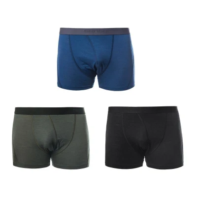 Sensor Merino Air 3-pack pánské trenky Černá/tm.modrá/olive Sensor Merino Air 3-pack pánské trenky Černá/tm.modrá/olive