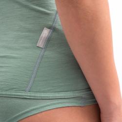 SENSOR Merino Air dámske tričko bez rukávov Basil Green