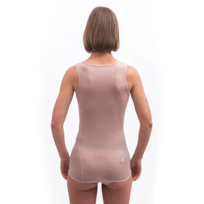 SENSOR Merino Air dámske tričko bez rukávov Dusty Pink