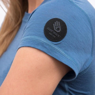 SENSOR Merino Air dámske tričko Riviera Blue