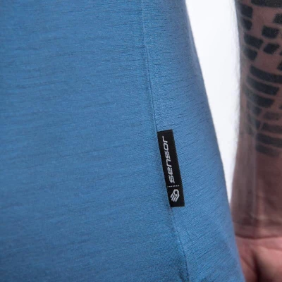 SENSOR Merino Air Earth pánské triko Riviera Blue