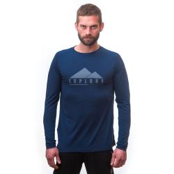 SENSOR Merino Air Explore pánské tm. modré triko
