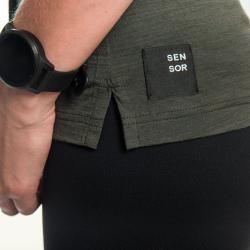 SENSOR Merino Air Fox dámské triko bez rukávu Olive Green