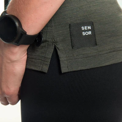SENSOR Merino Air Fox dámské triko bez rukávu Olive Green
