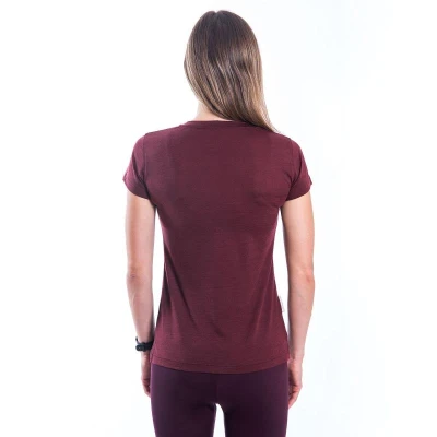 SENSOR Merino Air Hills dámske tričko Port Red