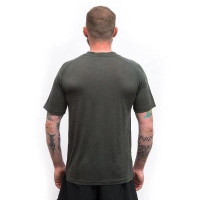 SENSOR Merino Air Outdoors pánské triko Olive Green