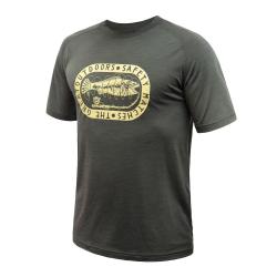 SENSOR Merino Air Outdoors pánske tričko Olive Green