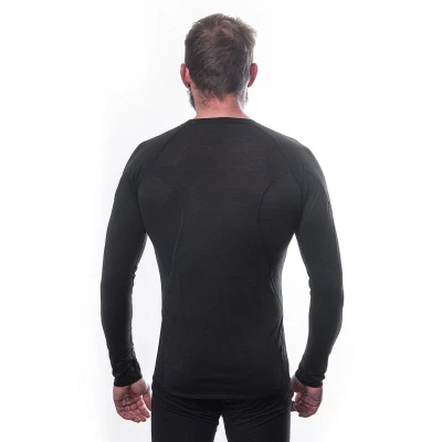 SENSOR Merino Air pánské černé tričko