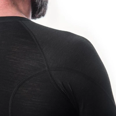 SENSOR Merino Air pánské černé tričko