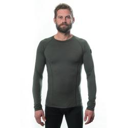 Sensor Merino Air pánské triko dl.rukáv - Olive Green