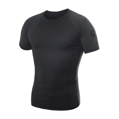 SENSOR Merino Air pánské tričko černé SENSOR Merino Air pánské tričko černé