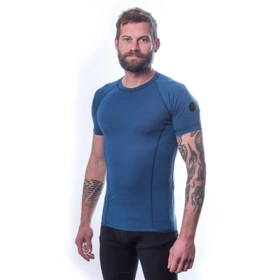 SENSOR Merino Air pánské tm. modré tričko