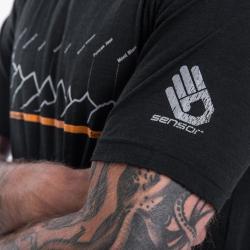 Sensor Merino Air Pt Černá Rj pánské funkční tričko