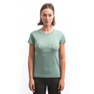SENSOR Merino Air Say Yes dámské triko kr.rukáv Basil Green