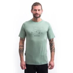 SENSOR Merino Air Say Yes pánské triko kr.rukáv Basil Green