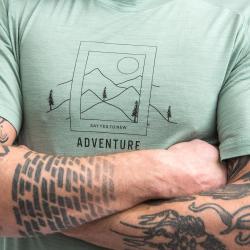 SENSOR Merino Air Say Yes pánské triko kr.rukáv Basil Green