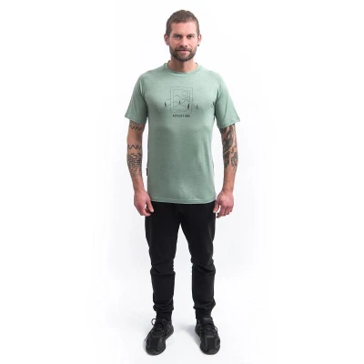 SENSOR Merino Air Say Yes pánské triko kr.rukáv Basil Green