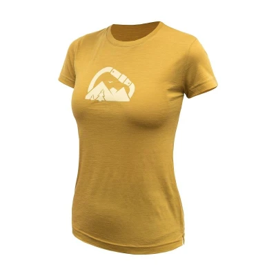 SENSOR Merino Air Summit dámske tričko kr.rukáv Mustard SENSOR Merino Air Summit dámske tričko kr.rukáv Mustard