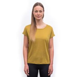 SENSOR Merino Air Traveller dámské triko kr.rukáv Mustard