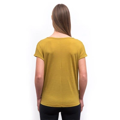 SENSOR Merino Air Traveller dámske tričko kr.rukáv Mustard