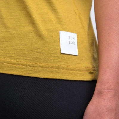 SENSOR Merino Air Traveller dámske tričko kr.rukáv Mustard