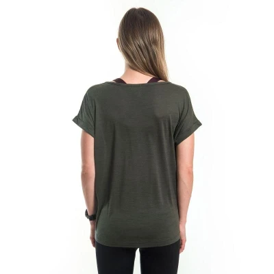 SENSOR Merino Air Traveller dámské triko kr.rukáv Olive Green POUZE M (VÝPRODEJ)