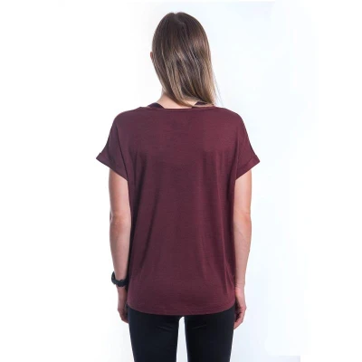 SENSOR Merino Air Traveller dámske tričko kr.rukáv Port Red
