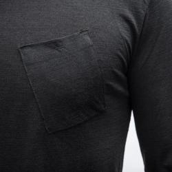 SENSOR Merino Air Traveller pánské černé triko dl.rukáv