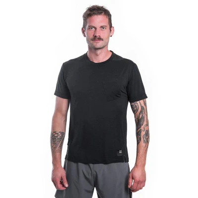 SENSOR Merino Air Traveller pánské černé triko