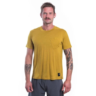 SENSOR Merino Air Traveller pánské triko Mustard