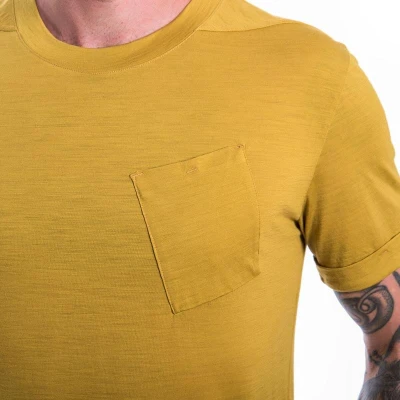 SENSOR Merino Air Traveller pánské triko Mustard