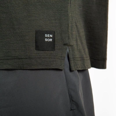 SENSOR Merino Air Traveller pánské triko Olive Green