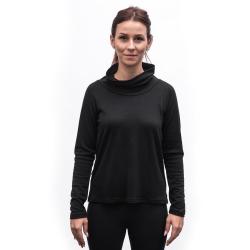 SENSOR Merino Blend dámský černý rolák dl.rukáv