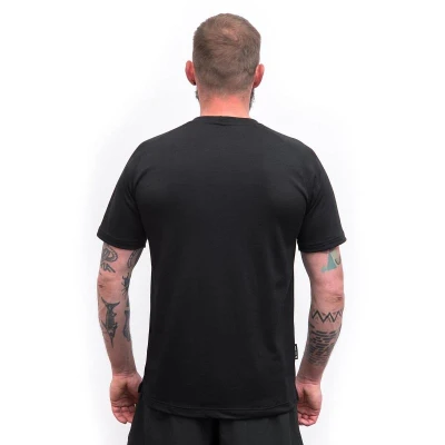SENSOR Merino Blend Elements pánské černé triko