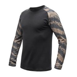 SENSOR Merino Blend Impress pánske tričko dlhý rukáv čierna/brush SENSOR Merino Blend Impress pánske tričko dlhý rukáv čierna/brush