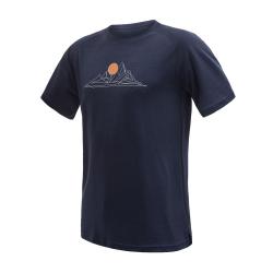 SENSOR Merino Blend Moon pánske tričko kr.rukáv Deep Blue
