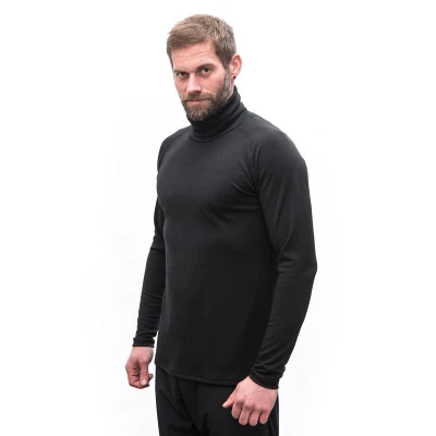 SENSOR Merino Blend pánský černý rolák