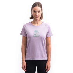 SENSOR Merino Blend Stone dámské triko kr.rukáv Mystic violet