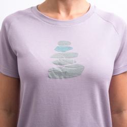 SENSOR Merino Blend Stone dámské triko kr.rukáv Mystic violet