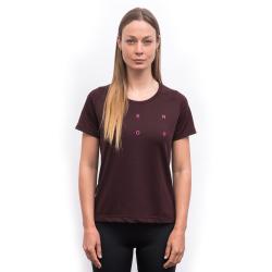 SENSOR Merino Blend Typo dámské triko kr.rukáv Port Red