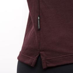 SENSOR Merino Blend Typo dámské triko kr.rukáv Port Red