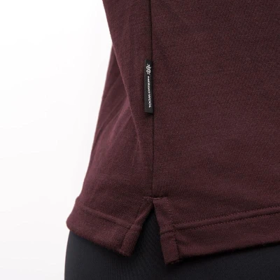 SENSOR Merino Blend Typo dámské triko kr.rukáv Port Red